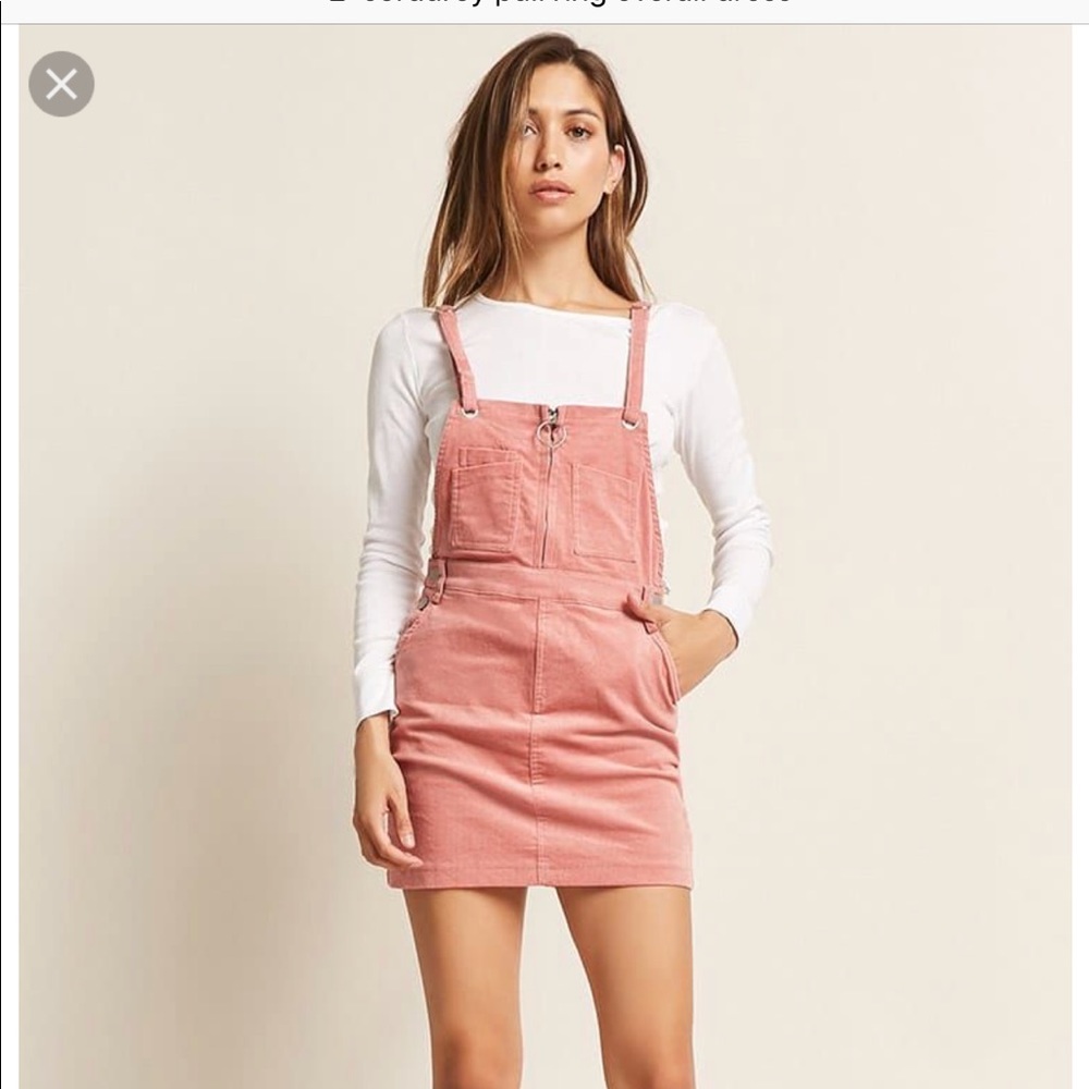 Blush pink overall skirt